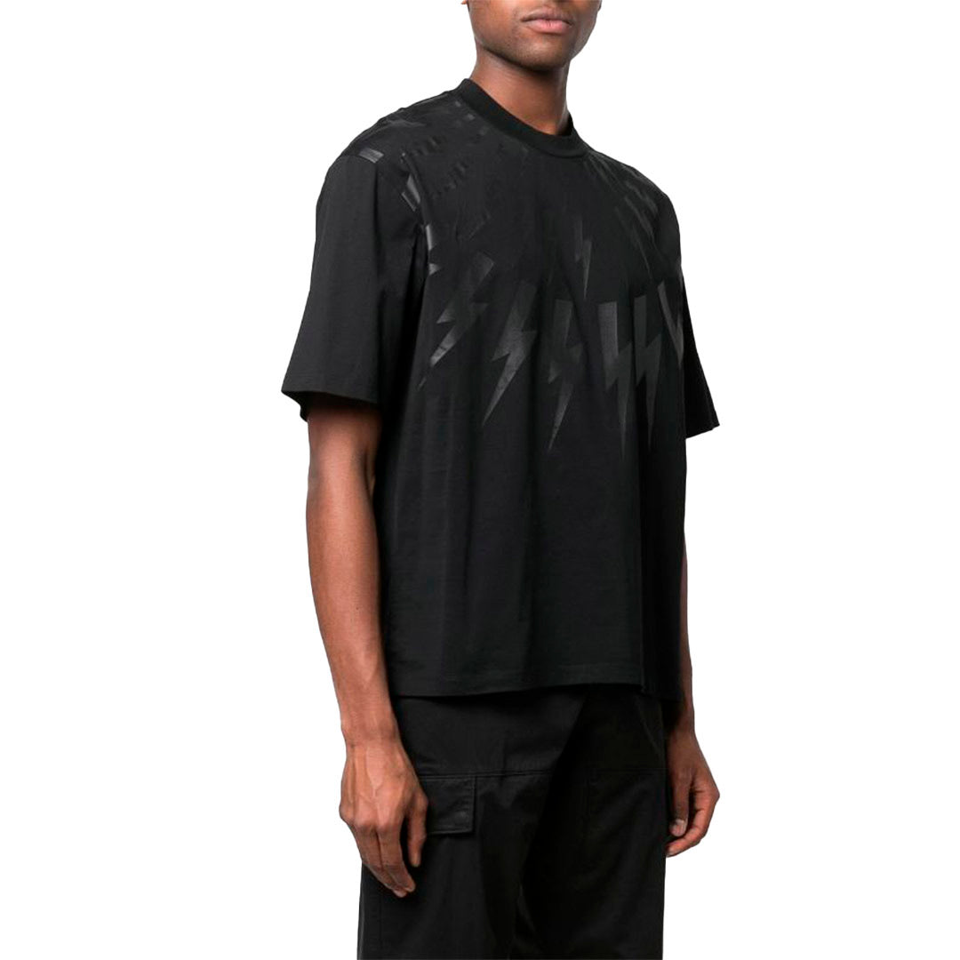 Camiseta Neil Barret Oversize Rayos Negros