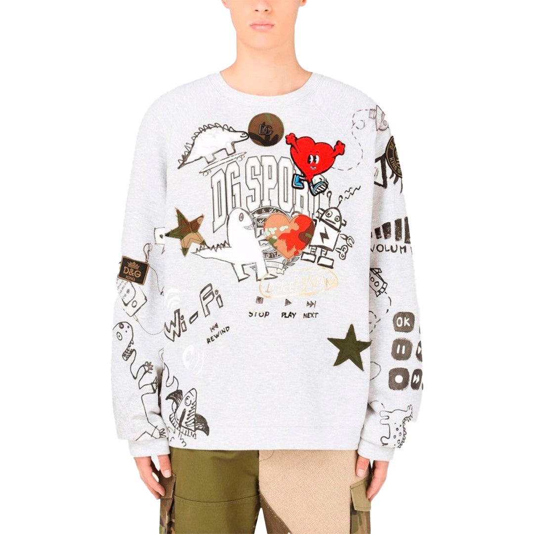 Sudadera Dolce Gabbana Estampado en Dibujos