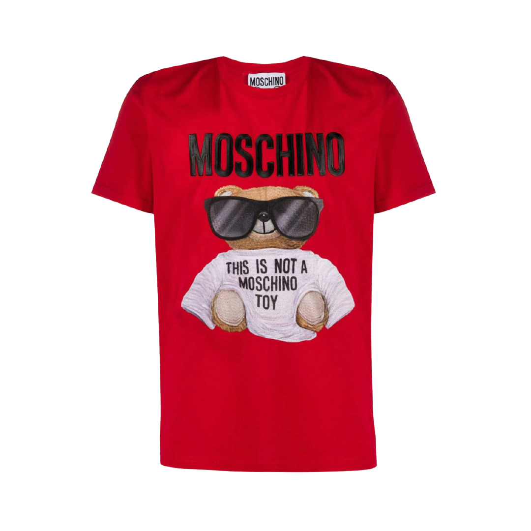 Camiseta Moschino Roja Teddy Gafas