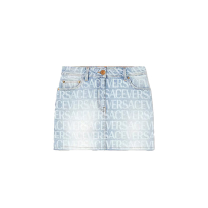 MiniFalda Versace Allover Denim