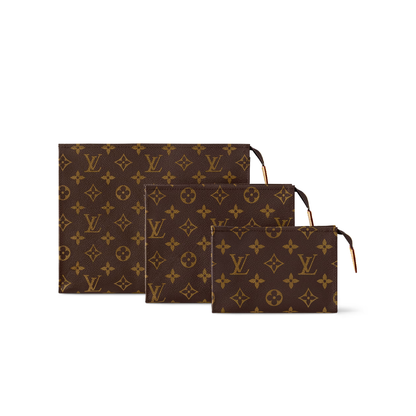 Trio Louis Vuitton Toilet Pouch