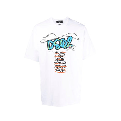 Camiseta Dsquared2 Estampada Graffiti
