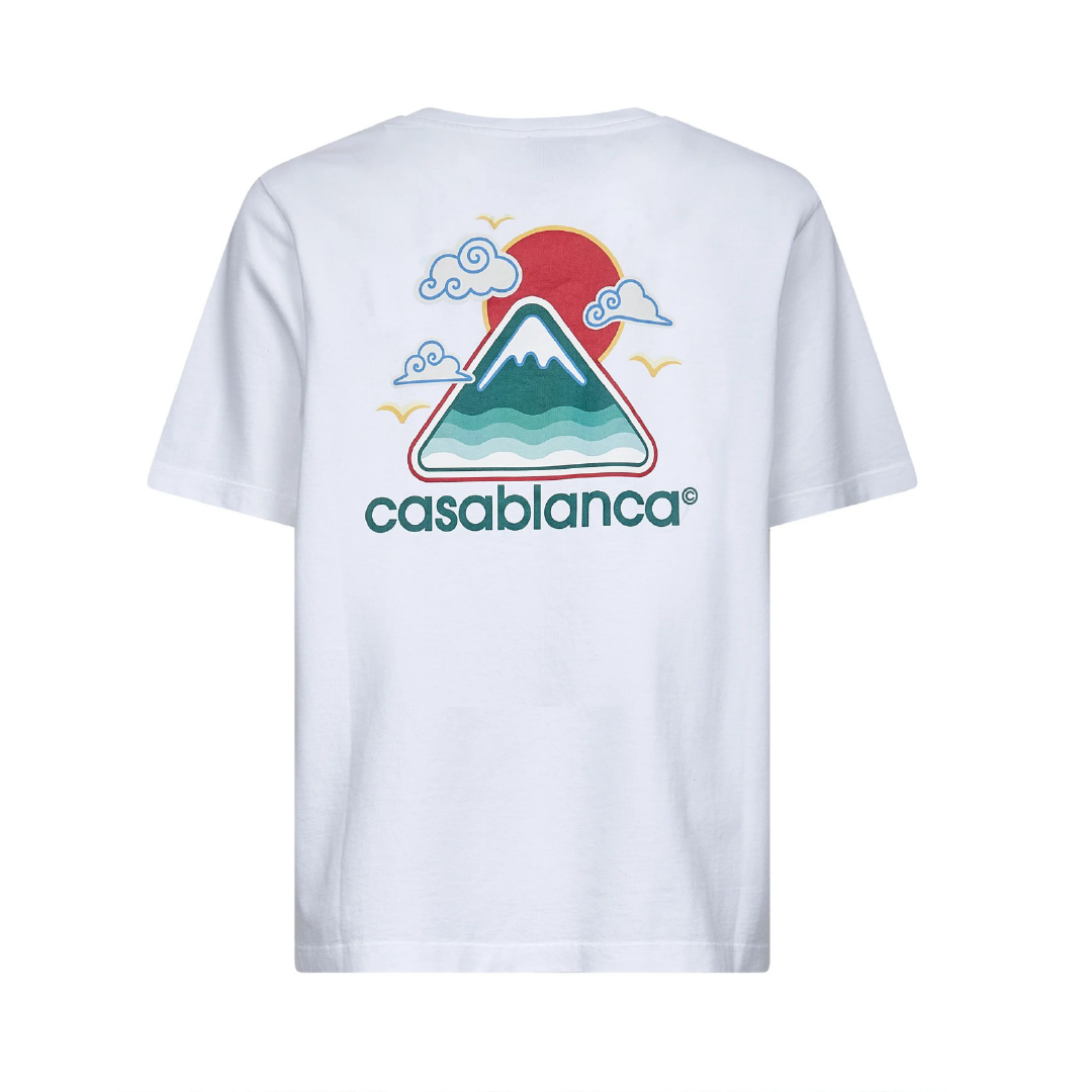 Camiseta Casablanca Montagne Ondulée Blanca