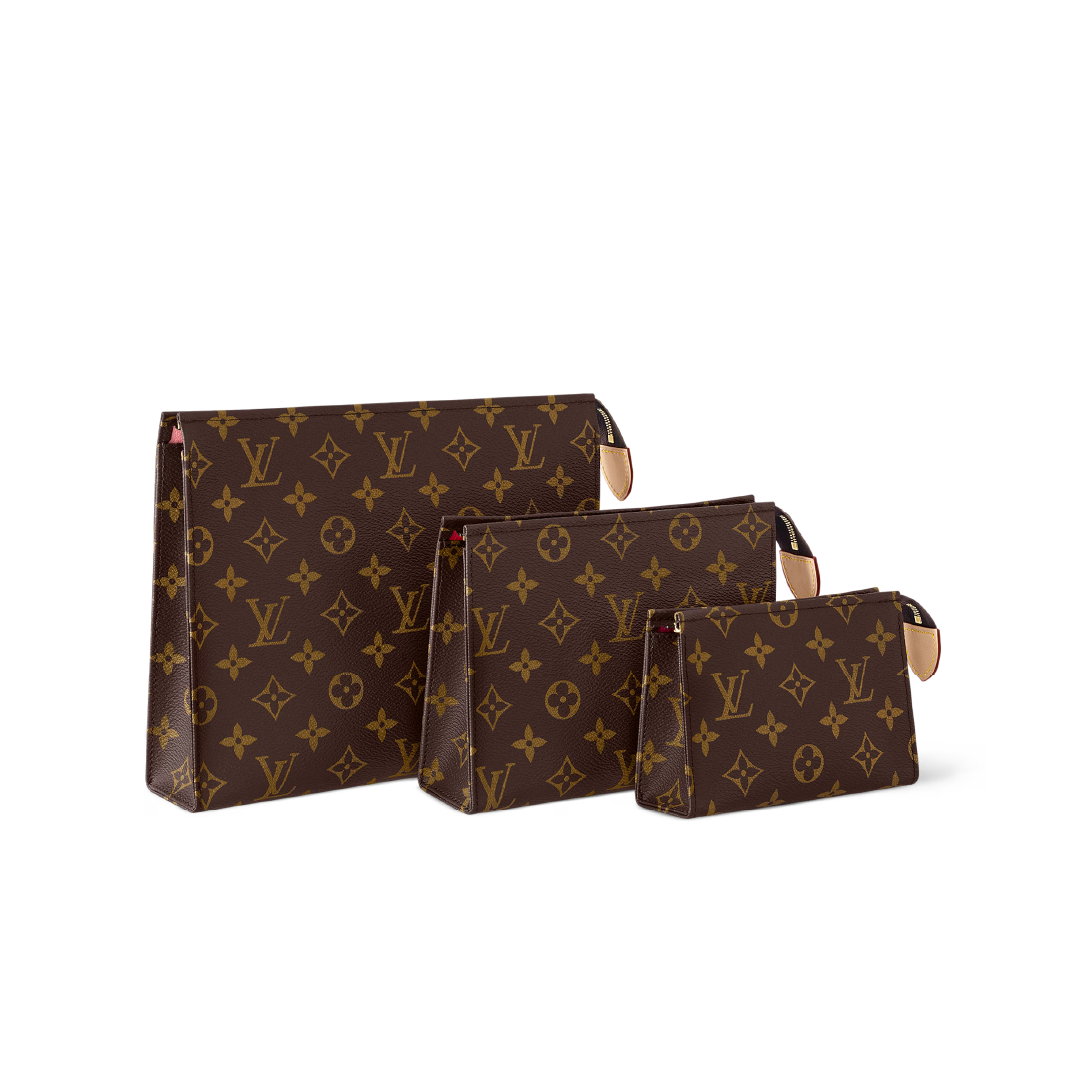 Trio Louis Vuitton Toilet Pouch