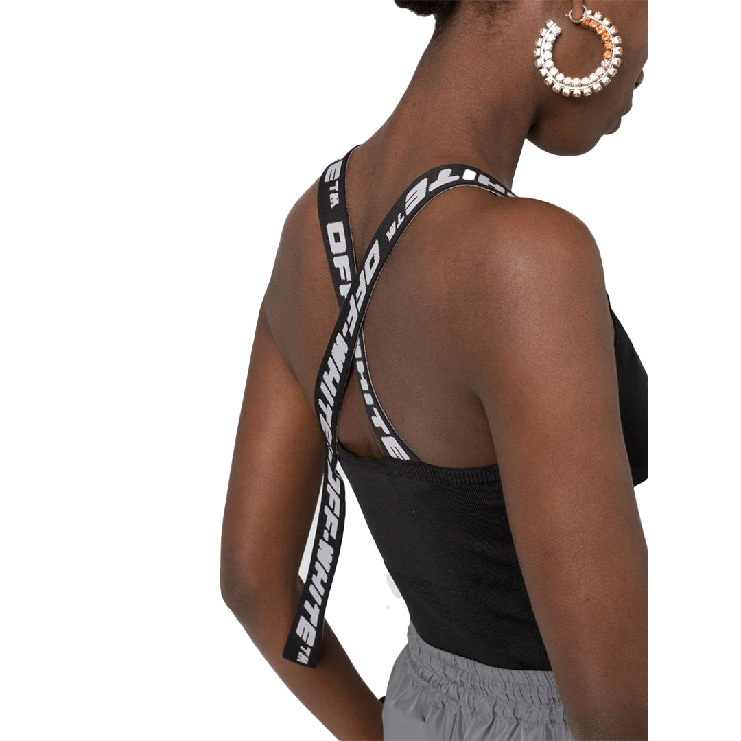 Top Off White Estampado