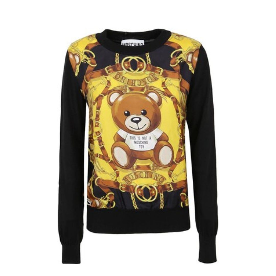 Sweater Moschino Logo Teddy