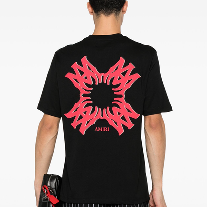 Camiseta Amiri Logo Fucsia