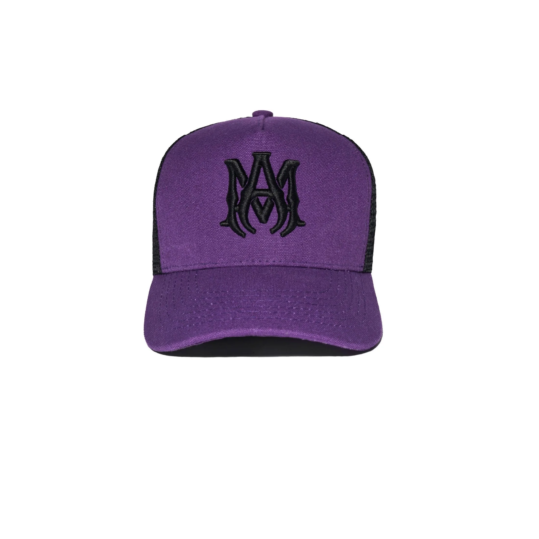 Gorra Amiri Negra-Morado