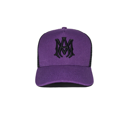 Gorra Amiri Negra-Morado
