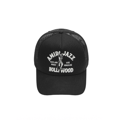 Gorra Amiri -Mens Jazz Wolf Trucker Hat Black