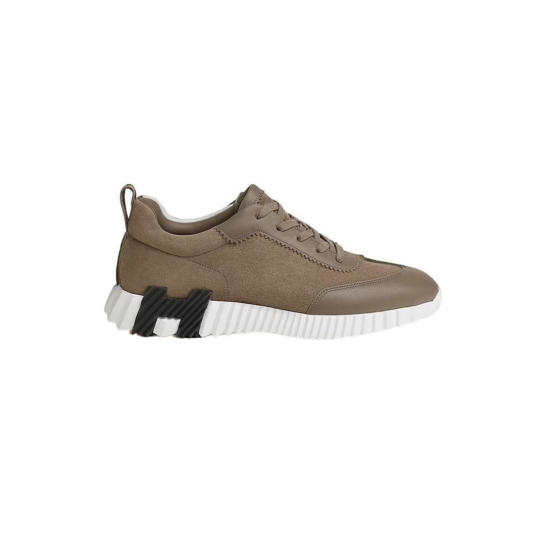 Zapatos Hermes Bouncing Café Gamuza