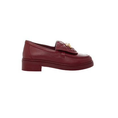 Mocasin Chanel Burdeos