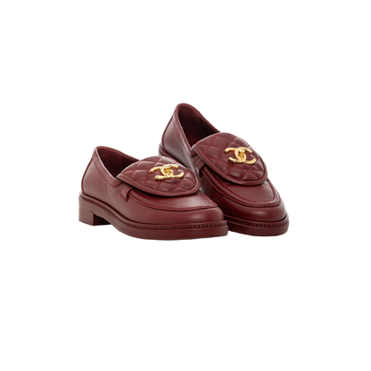 Mocasin Chanel Burdeos