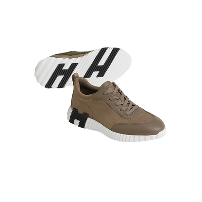 Zapatos Hermes Bouncing Café Gamuza