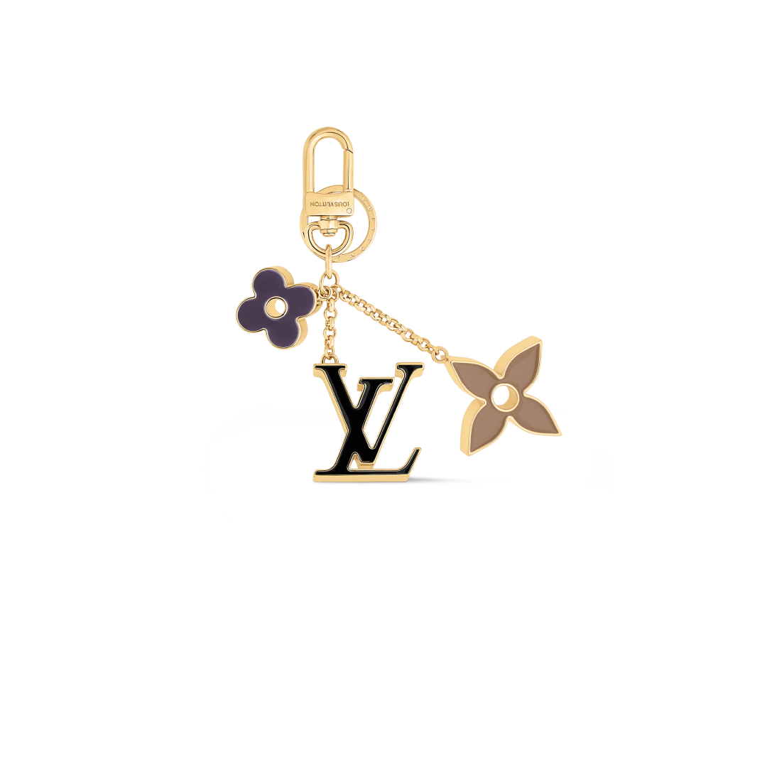 Colgante para bolso Fleur de Monogram Rosada - Morada
