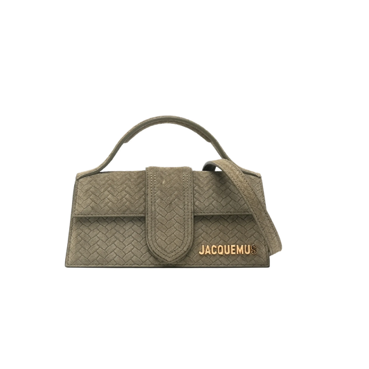 Bolso Jacquemus Le Bambino Suede Top Handle Khaki