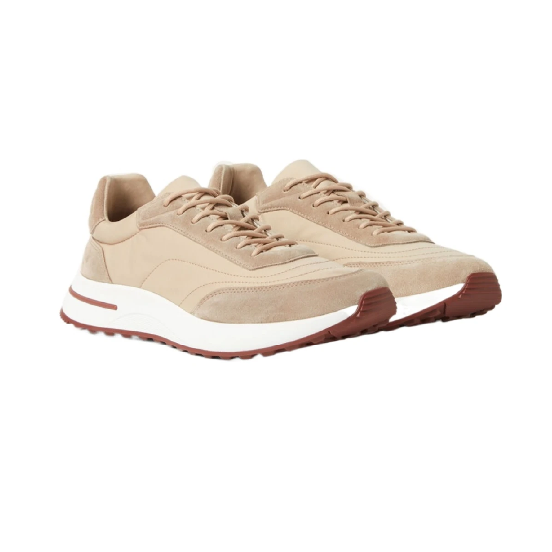 Tenis Loro Piana Beige Suela Café