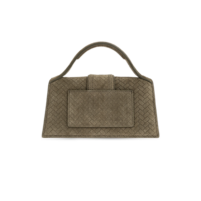 Bolso Jacquemus Le Bambino Suede Top Handle Khaki