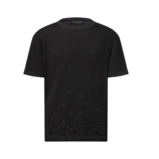 Camiseta Louis Vuitton de manga corta con Monogram Gradient - Negro