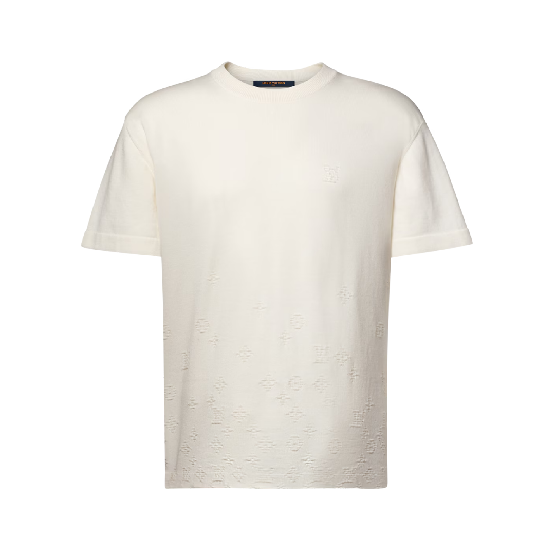 Camiseta Louis Vuitton Monogram Gradient -Blanca