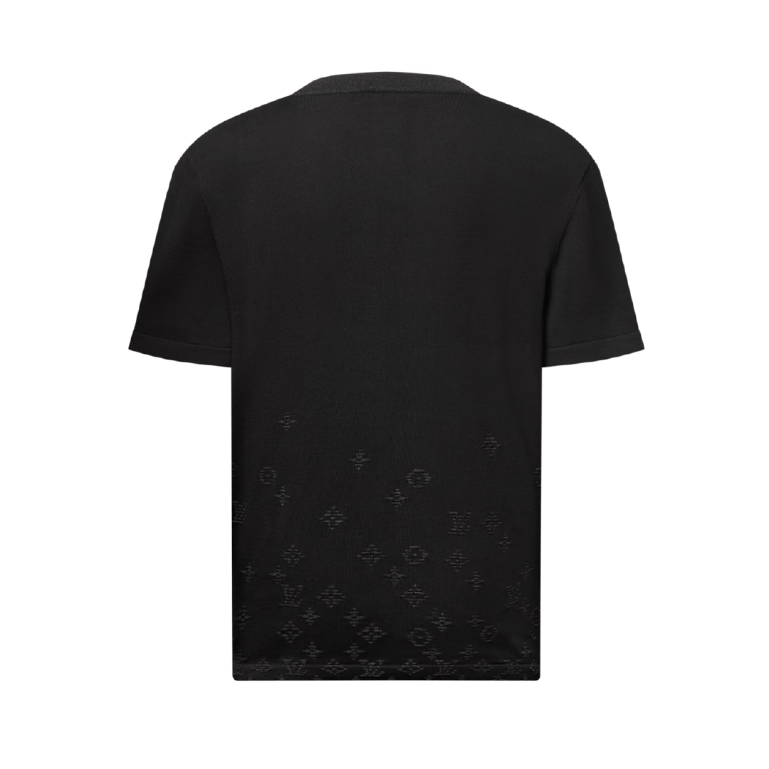 Camiseta Louis Vuitton de manga corta con Monogram Gradient - Negro