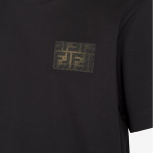 Camiseta Fendi Con Logo Marrón - Imagen 3